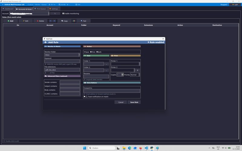 Outlook Mail Processor